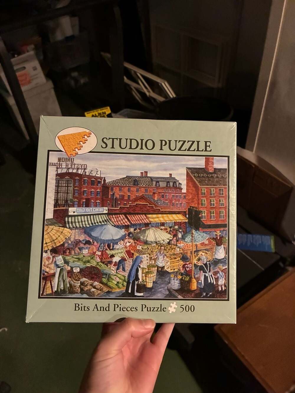 Bits and Pieces Studio Puzzle 500 Piece Farmers Market Jigsaw